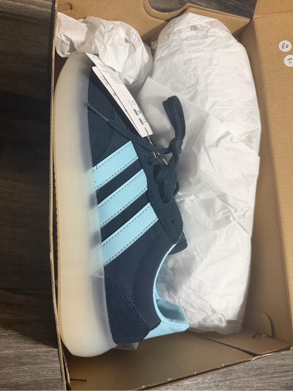 adidas Kids Navy and Light Blue Low-Top Sneakers